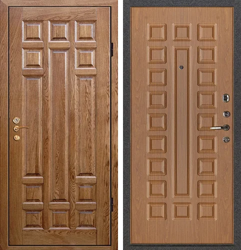 Элитная входная дверь из массива сосны №3