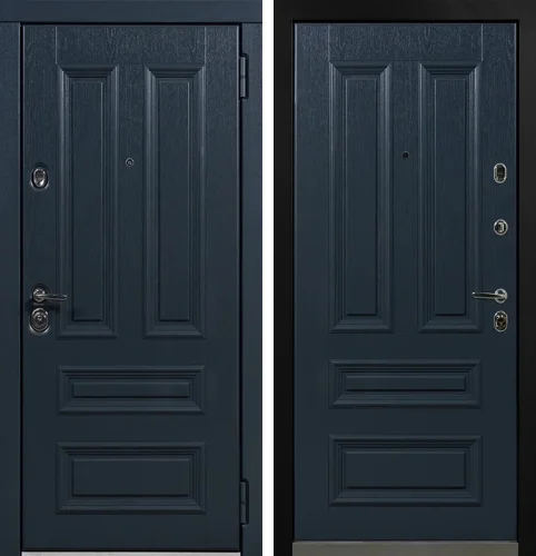 Тёмно синяя дверь в дом №31
