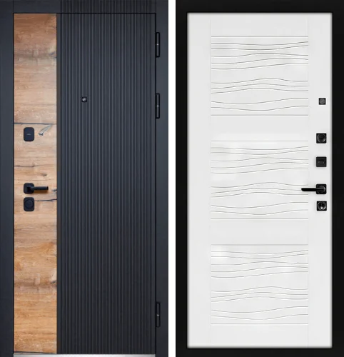 Российская входная дверь вертикаль №107