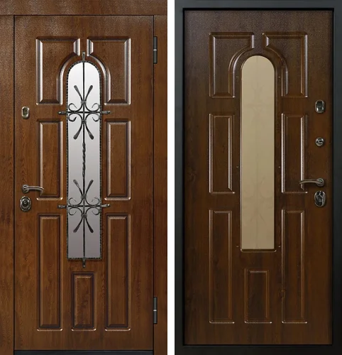 Нестандартная металлическая дверь под заказ дверь с ковкой №8