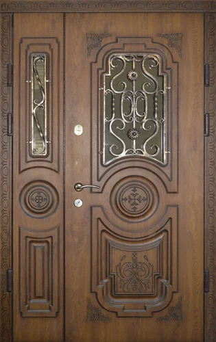 Парадная дверь с ковкой №7