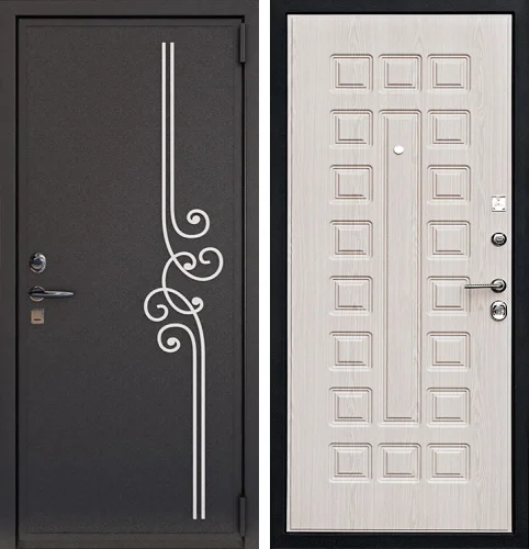 Кованная дверь входная №8