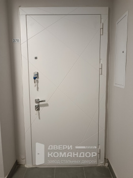 Входная дверь ПВХ / зеркало эмаль